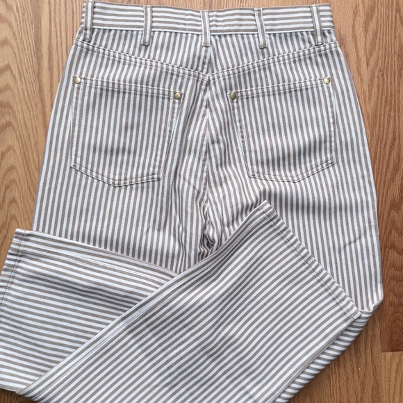 Reformation NWT Cowboy Striped High Rise Straight Jeans (28) - Picture 12 of 16